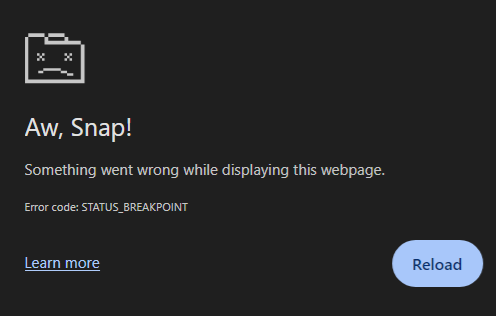 A "STATUS_BREAKPOINT" Error Occurs When Loading a Large Dropdown List in  Laserfiche Forms 11 or Laserfiche Web Client 11. - Knowledge Base