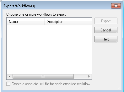 Exporting as Workflow Import Files