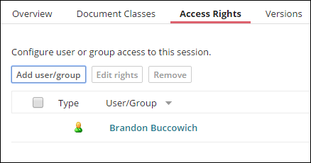 Add user/group button