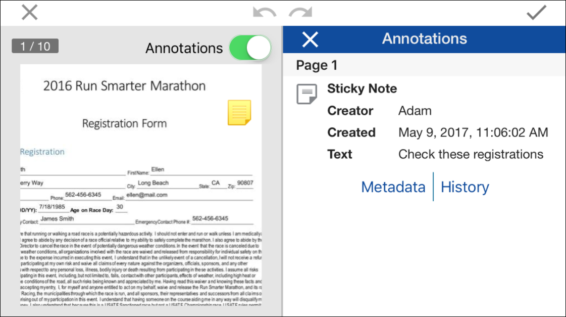 Annotations