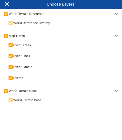 Choose Layers Dialog