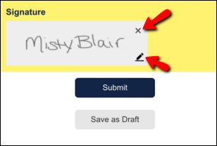 Remove or Edit Signature