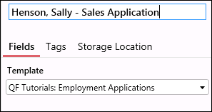 Document Name in the Metadata Pane