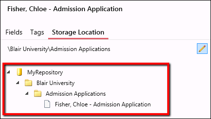 Repository folder structure