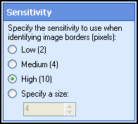 Sensitivity section