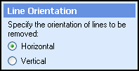 Line Orientation section