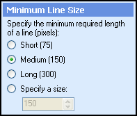 Minimum Line Size section