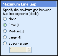 Maximum Line Gap section