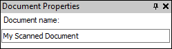 Document Properties pane