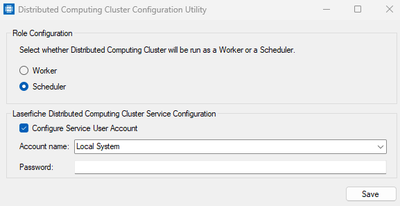 Distributed Computing Cluster Configuration Utility