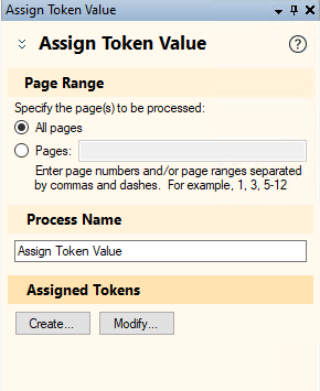 Assign Token Values