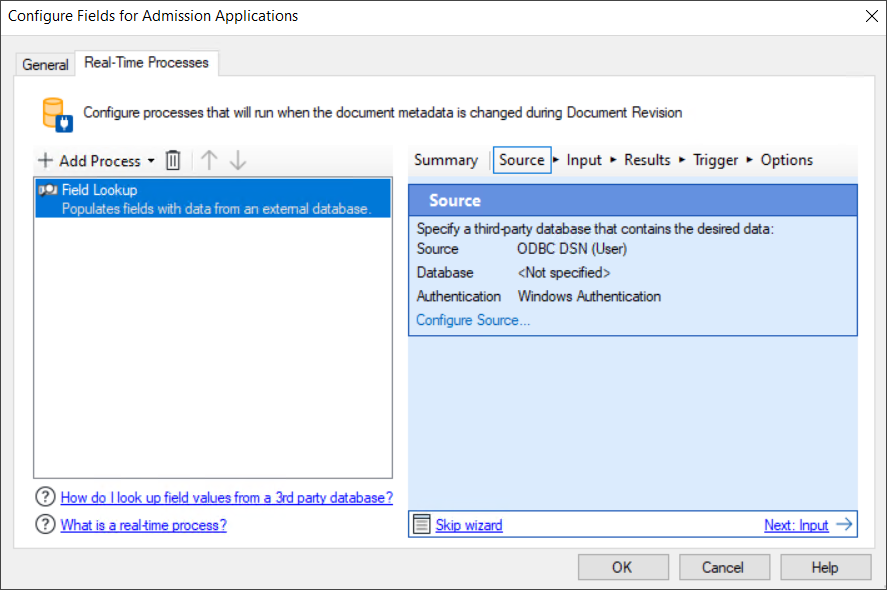 Metadata Management Real-Time Processes
