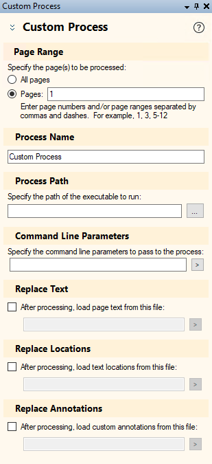 Custom Process