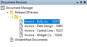 Document Revision Pane