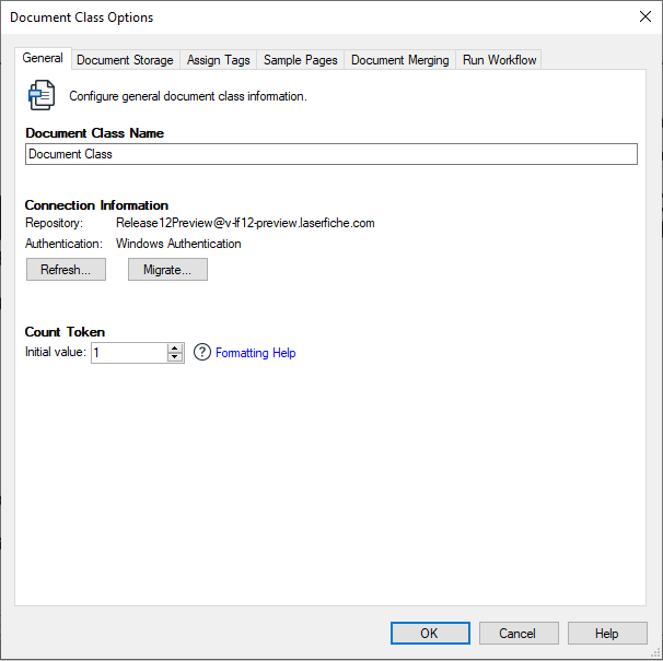 General Document Class Options