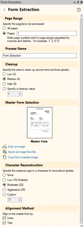  Form Extraction
