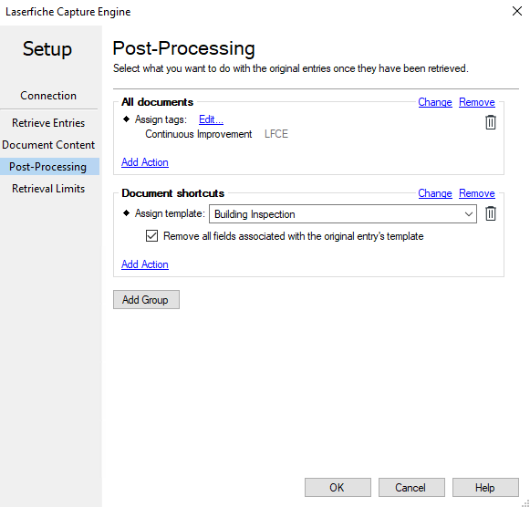Laserfiche Capture Engine Post-Processing