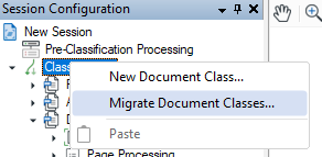 Migrate Document Class option