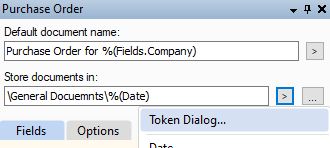 Token Dialog option