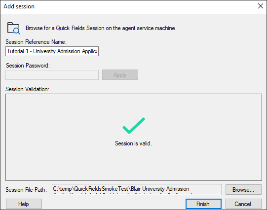 Validate the session