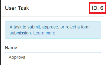 The task's ID number