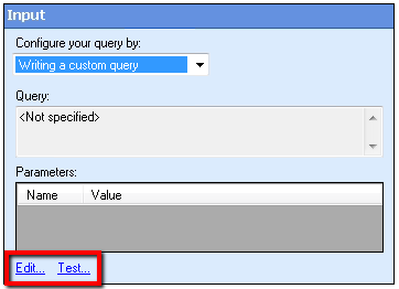 Click Test at the bottom of the Input step in the Configure Fields for Document Class dialog box