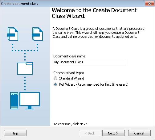 Full Document Class Creation Wizard