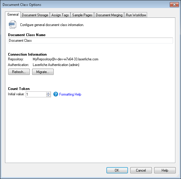 General Document Class Options