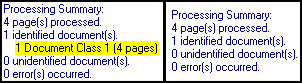 Output Pane Summary Example