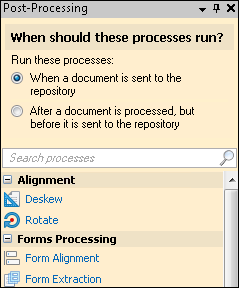 When should these processes run?