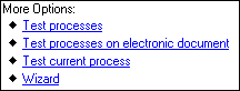 Click Test Processes under More Options