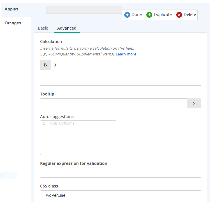 Assigning a custom CSS class to a field