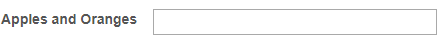 Default appearance of single line field.