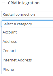 Sample Categories Redtail CRM