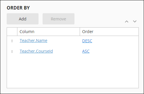 Data Query Order By