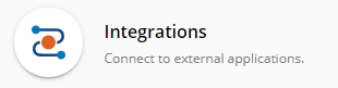 Integrations button