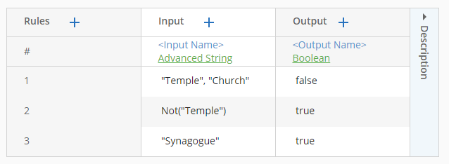 screenshot of advanced string values and expressions in input