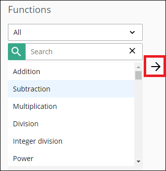 Example of inputting a Subtraction into the Formula Expression canvas.