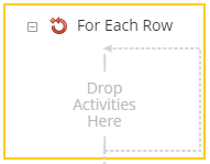 For Each Row activity