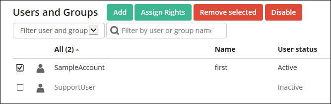 Inactive users