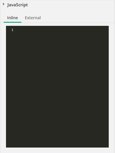 Inline JS Editor