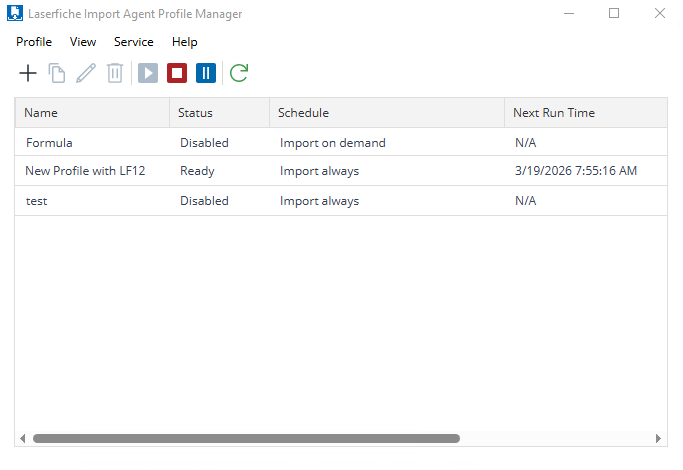 Import Agent Profile Manager