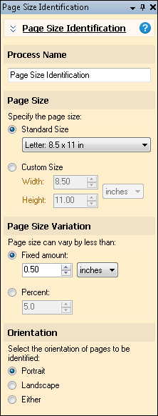 Page Size Identification