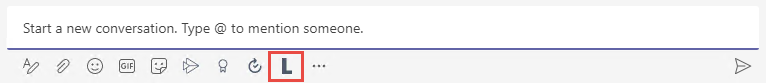 Laserfiche icon in message bar
