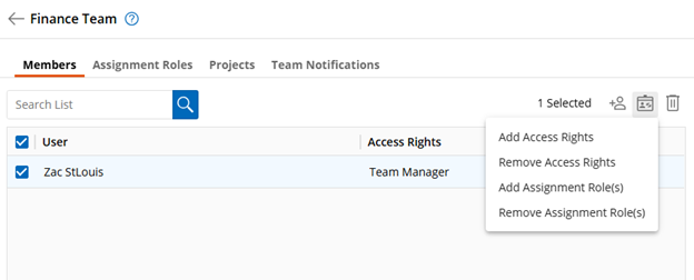Selecting team members Selecting team members