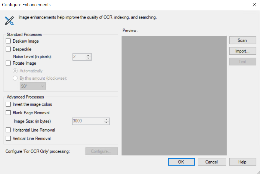Configure Enhancements