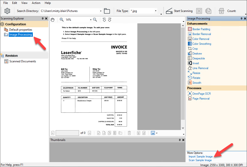 Scanning Interface
