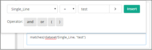 Using the "matches" syntax makes the expression case-insensitive. Modified conditional expression